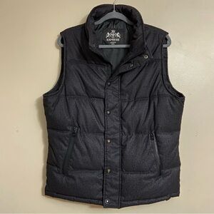 Express Quilted Puffer Vest Charcoal Grey- men’s M
